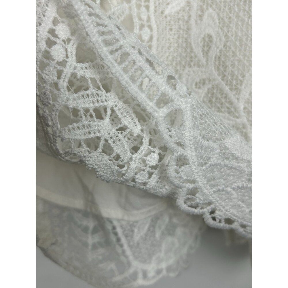 Astr The Label Anthropologie Dress Women S  White Mini Sleeveless Shift Lace Boh - Picture 13 of 13